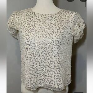 Anthropologie Sequin Top